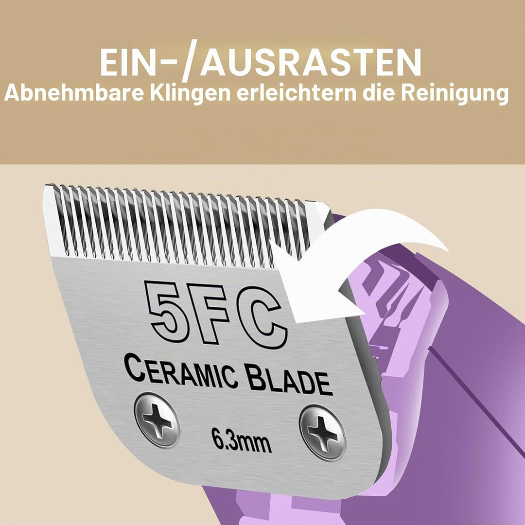 Abnehmbare Haustier-Hundeschermaschine,Keramikklingen,kompatibel mit Schermaschinen der Serie Moser