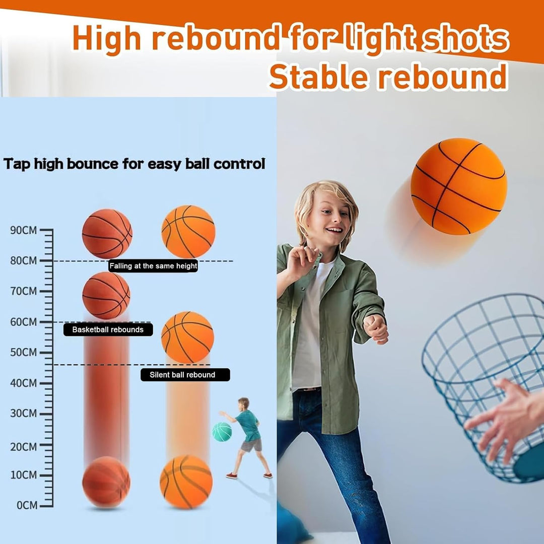 21cm Leiser Indoor Basketball,Hochbelastbarer Silent,Hochelastisch Silent Basketball,Schaumstoffball