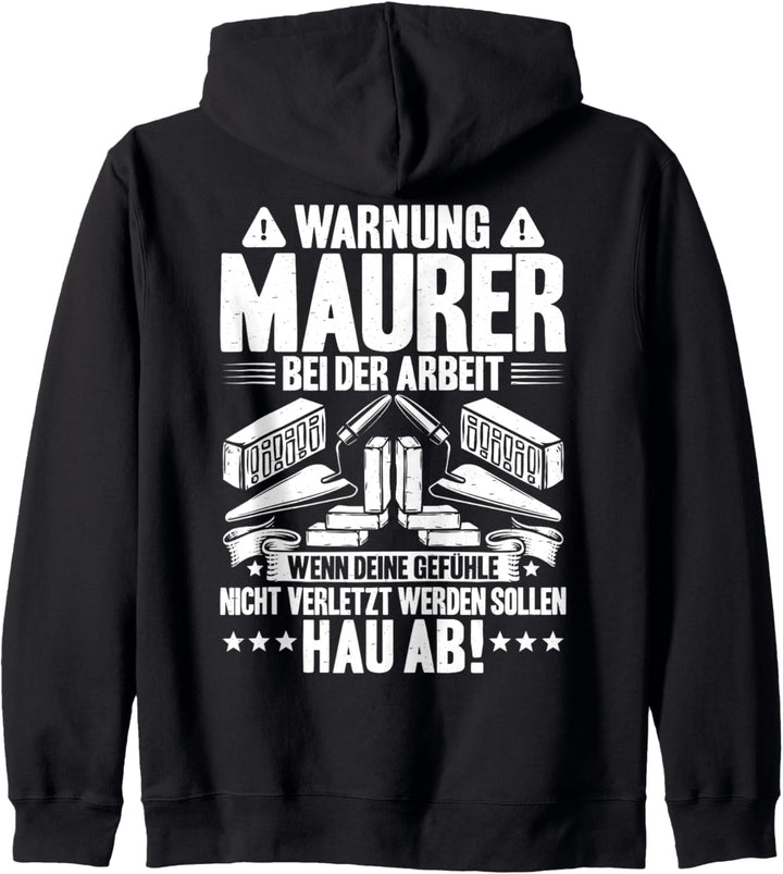Bei Der Arbeit Maurer Kapuzenjacke