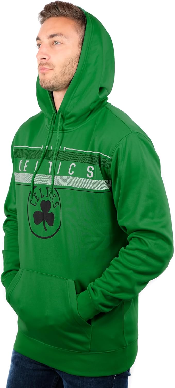 NBA Herren Fleece Hoodie Pullover Sweatshirt Poly Midtown, Herren, Midtown Hoodie M Teamfarbe, M Tea