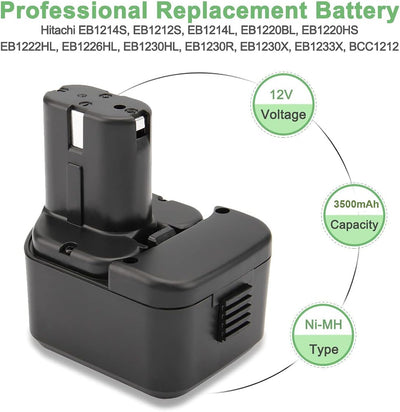 Shentec 12V 3500mAh NI-MH AkkuErsatz für HITACHI EB1212S EB1214L EB1214S EB1220BL EB1220HS EB1222HL