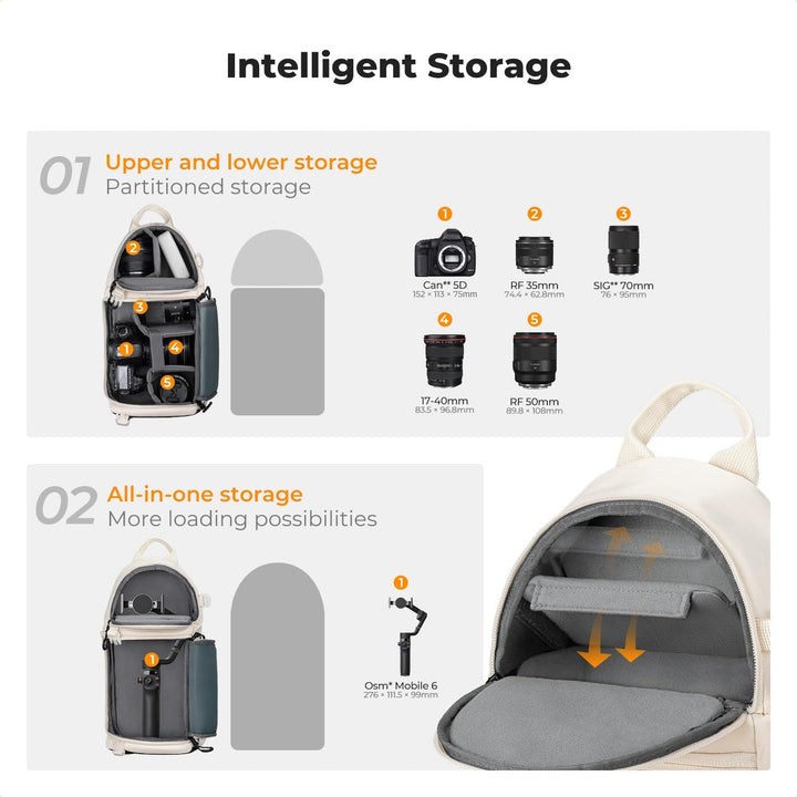 K&amp;F CONCEPT Kamera-Umhängetasche, Wasserdichte Kameratasche, Fotografie tägliche Reise Camera Bag,Ta