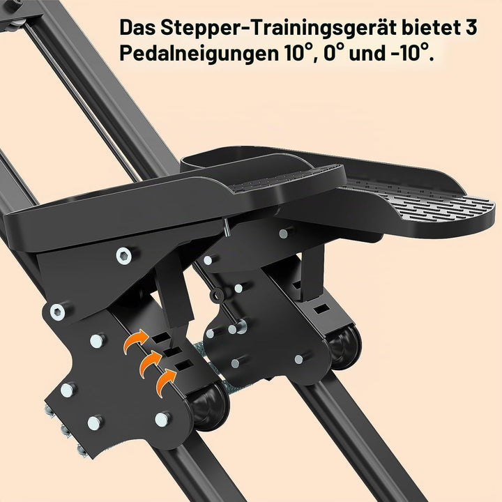 Treppensteiger für Zuhause, Treppensteiger, faltbar, grosses Pedal, vertikale Klettermaschine für Ga