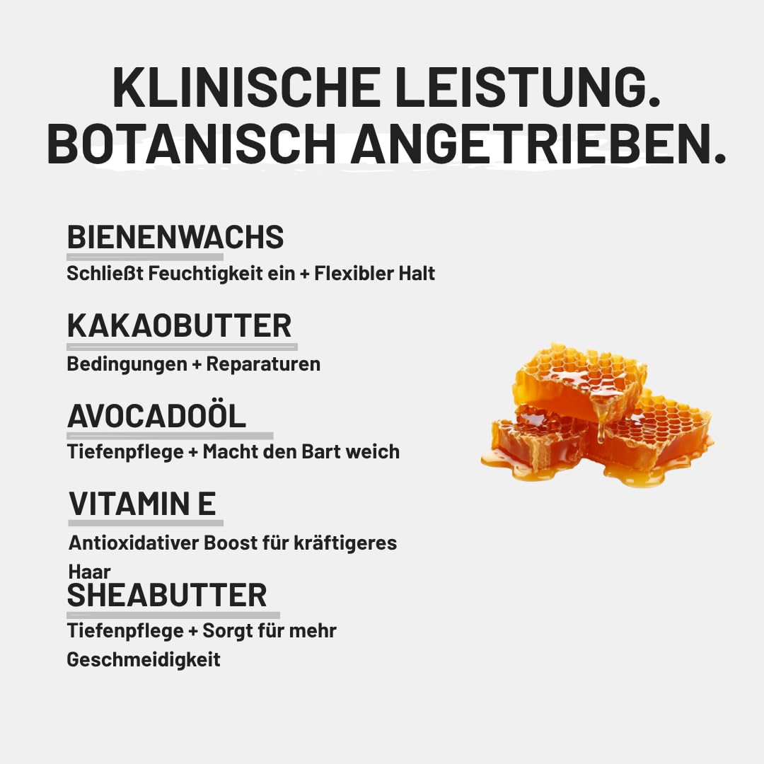 ZOUSZ Black Oud Bartbalsam Geschenkbox für Herren – Premium Bartpflege/Conditioner/Bartweichmacher –