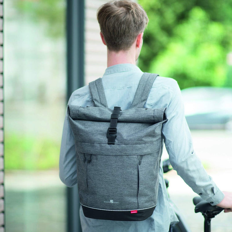 KlickFix 0278GR Freepack Switch Enkele Fietstas, Grey-Black, 18 Liter