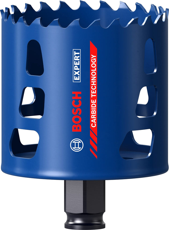 Bosch Professional 1x Expert Tough Material Lochsäge (für Holz mit Metall, Ø 67 mm, Zubehör Schlagbo