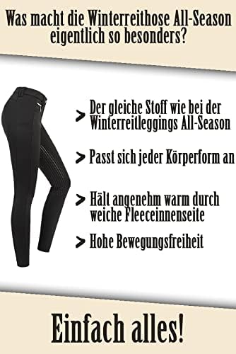 RIDERS CHOICE Damen Winterreithose Fleece mit Silikonvollbesatz - RidersDeal Collection für Reiter