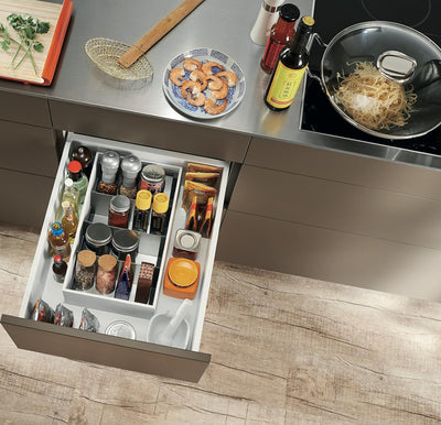 BLUM© Premium Qualität I AMBIA-LINE Gewürzhalter für Schubladen I Gewürzregal I Spice Organizer für