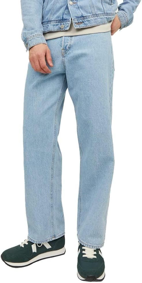 JACK & JONES Male Baggy Fit Jeans JJIALEX JJORIGINAL SBD 306 NOOS Baggy Fit Jeans 27W / 34L Blue Den