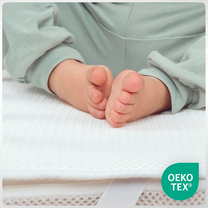 Matratzenschoner 108x54 Wasserdicht Matratzenschutz für Beistellbett für Wiege Kompatibel mit Chicco