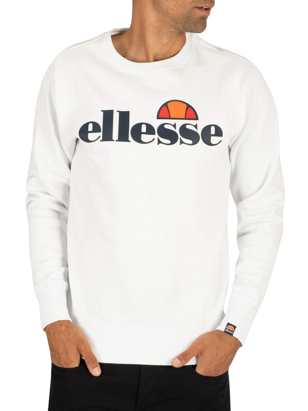 Ellesse Herren Sl Succiso Sweatshirt L Weiss, L Weiss