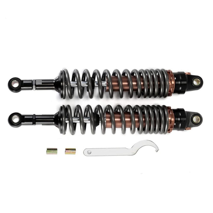 Hegeiisy 400mm 15.75 Zoll 8mm Feder Universal Motorrad Stossdämpfer Hinterradaufhängung ATV Quad Sco