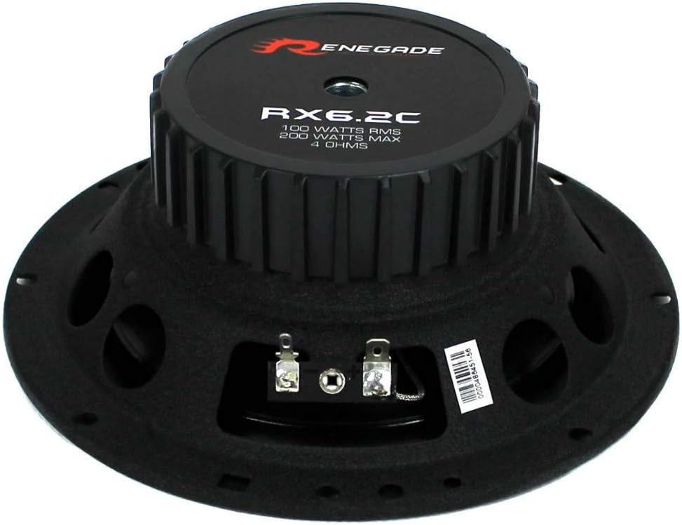 RENEGADE RX6.2C 2-Wege-System-kit 6,5" 165 mm 16,50 cm Durchmesser 100 watt rms 200 watt max tieftön