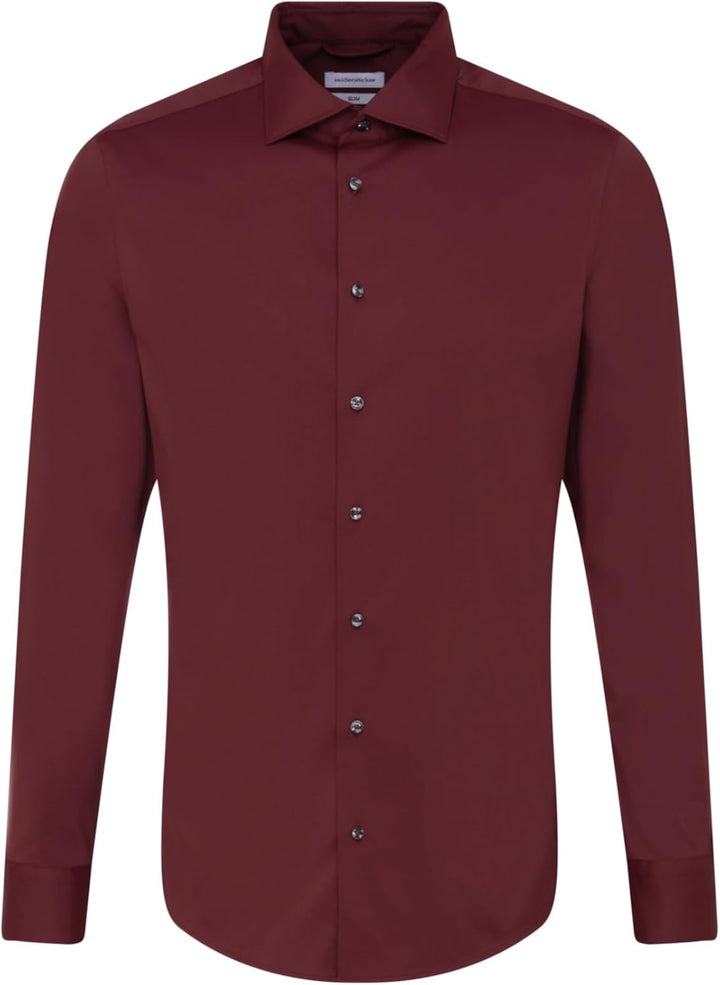 Seidensticker Herren Hemd 42 Beere, 42 Beere