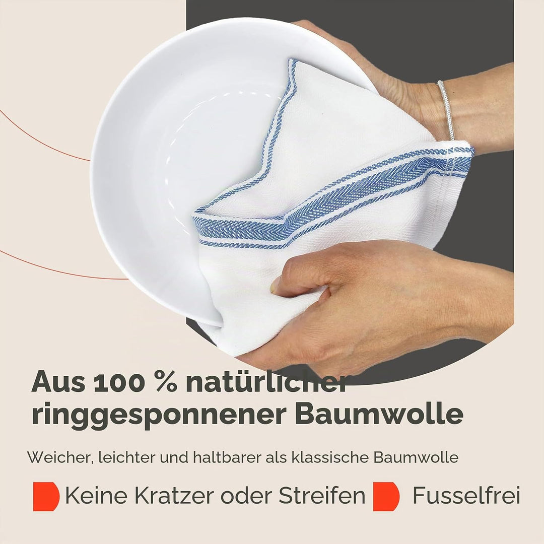 Zeppoli Classic Küchentücher - 15 Pack - 35.5 x 63.5 Zentimeter - 100% natürliche Baumwolle Geschirr
