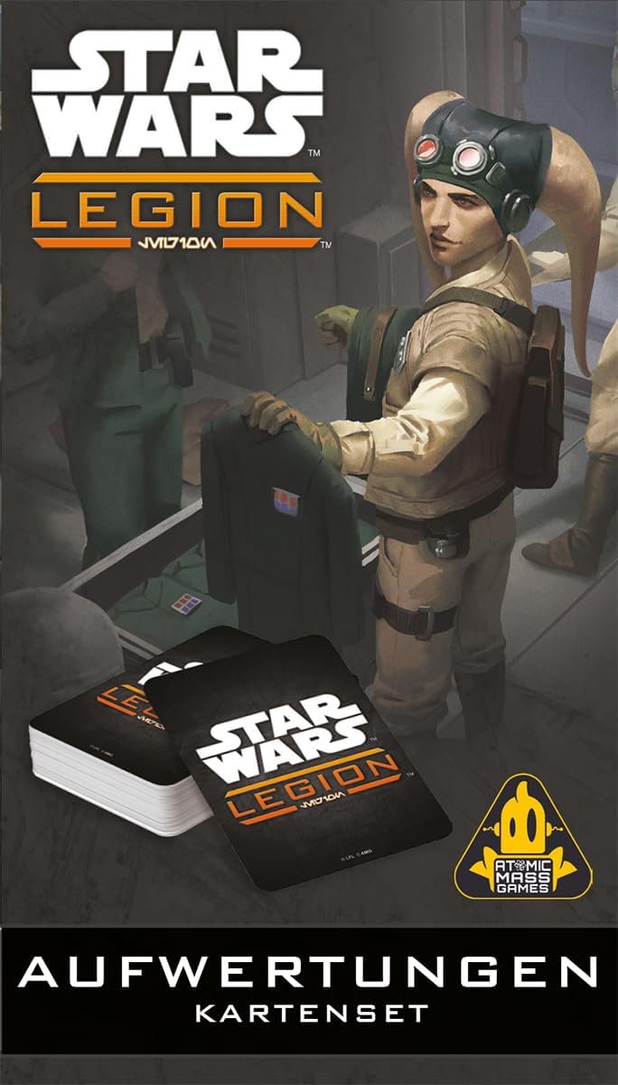 Asmodee, Star Wars: Legion – Aufwertungen Kartenset, Atomic Mass Games, Erweiterung, Tabletop, 2 Spi