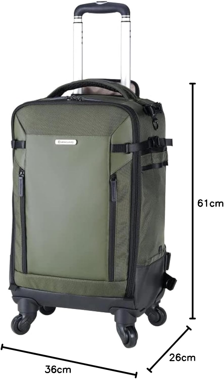 Vanguard Veo Select 58T GR Trolley & Rucksack für Fotoausrüstung, Grün