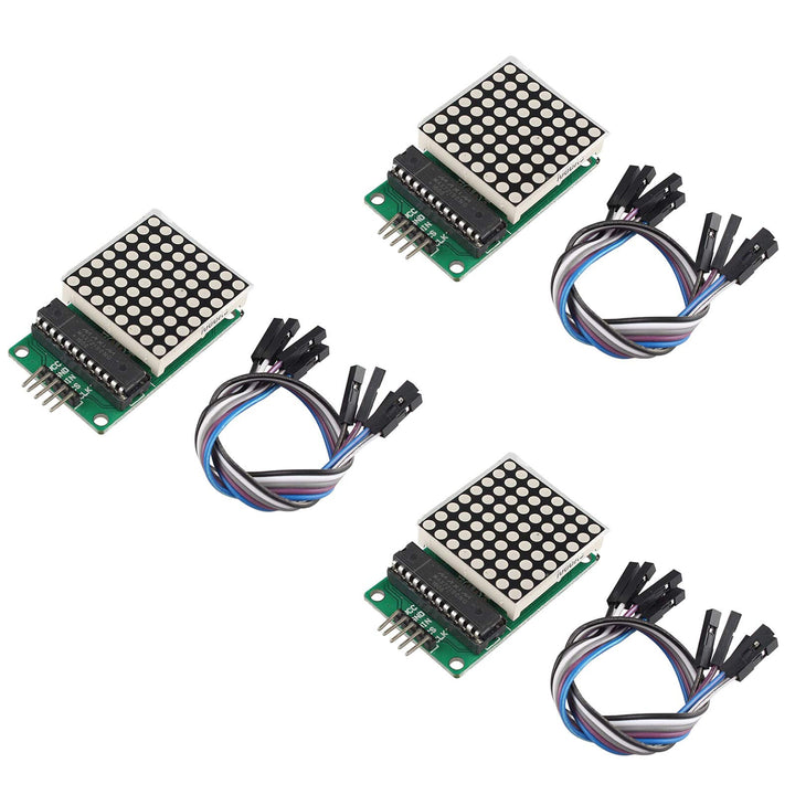 Dot Matrix MCU LED Display Kontrollmodul Kit kompatibel mit Arduino mit Dupont-Kabel