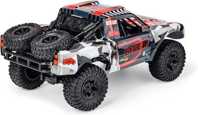 Carson 500404260 1:10 Amphi PowerTruck 2.4GHz 100% RTR rot - Ferngesteuertes Auto, RC Fahrzeug, inkl