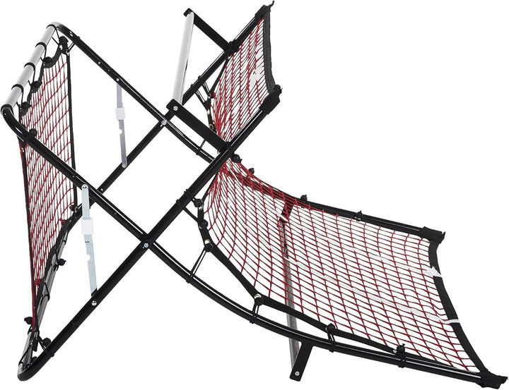 Pure 2Improve Unisex Soccer Trampolin Rebounder, Schwarz/Rot, 111.7 cm/105.5 x 63.5 cm
