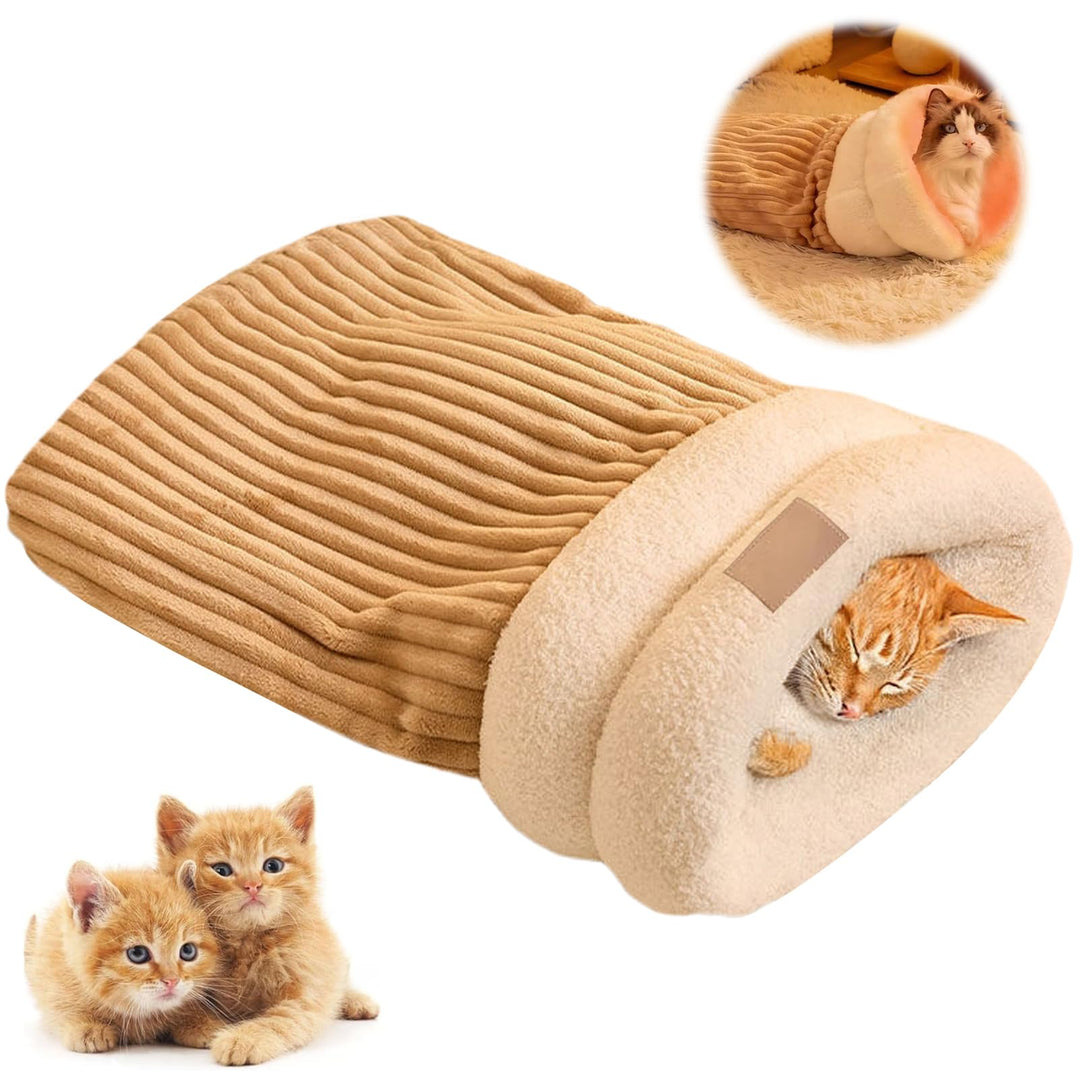 Katzenschlafsack,katzenschlafsack flauschig,Bequemes Katzen Schlafsack,Cat Winter Sleeping Bag,Schla