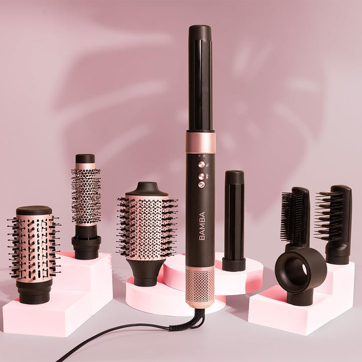 Cecotec Multifunktionaler Luft-Haartrockner, Styler und Glätter mit 8 Aufsätzen CeramicCare AirGliss