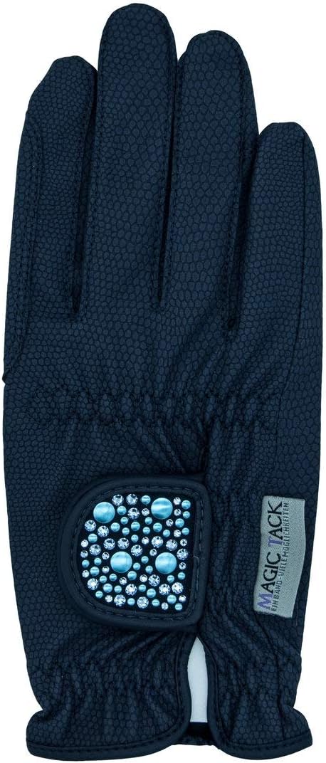 haukeschmidt Unisex Reithandschuh A Touch of Magic Schwarz 8, Schwarz 8