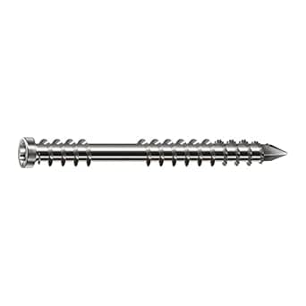 SPAX Terrassenschraube, 5 x 60 mm, 180 Stück, Fixiergewinde, Zylinderkopf, T-STAR plus T25, CUT, Ede