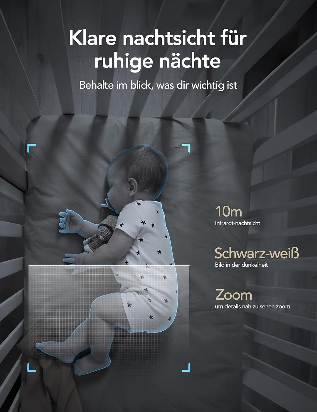 GNCC 4-Pack Überwachungskamera Innen, Haustierkamera mit App, 2.4Ghz WLAN