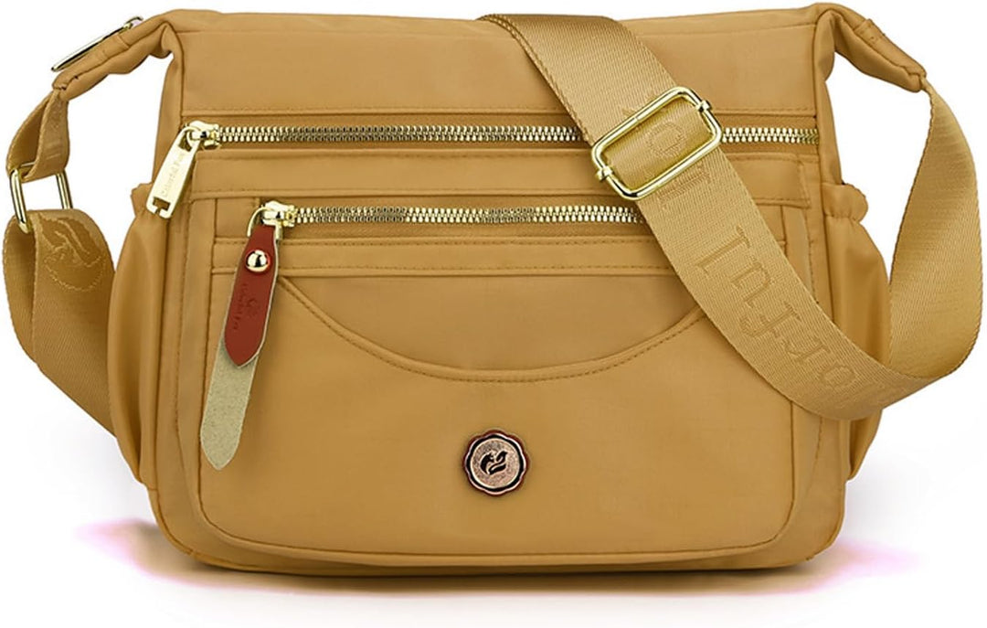 FANDARE Ultraleicht Damen Umhängetasche Nylon Schultertasche Handtaschen Elegant Umhängetasche mit v
