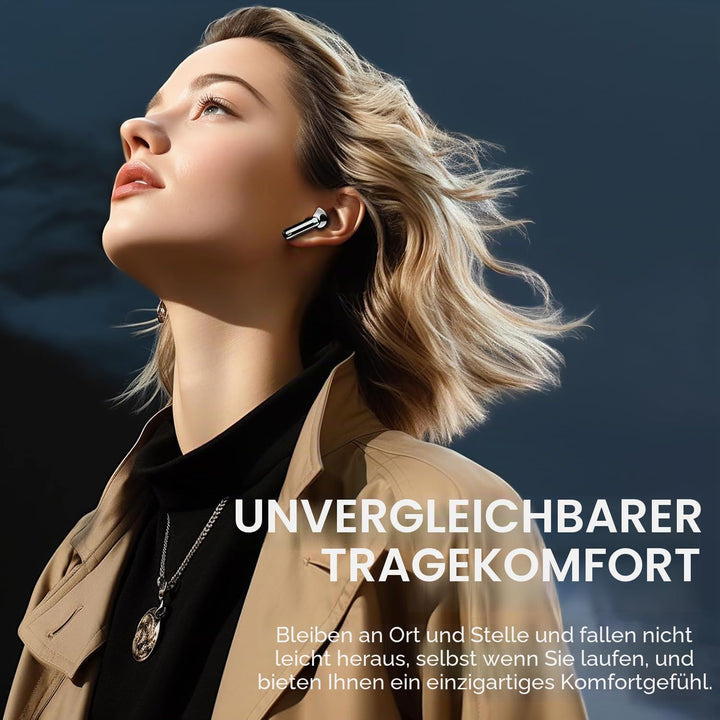 Bluetooth Kopfhörer, 2026 Kopfhörer Kabellos Bluetooth 5.4, In Ear Kopfhörer 50 Std Spielzeit Tiefer