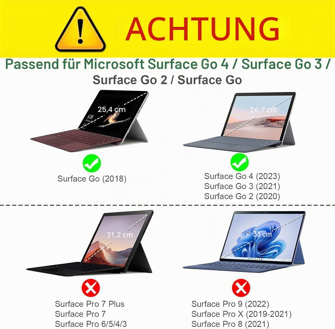 Fintie Hülle für Microsoft Surface Go 4 / Surface Go 3 / Surface Go 2 / Surface Go 10 Zoll Tablet -