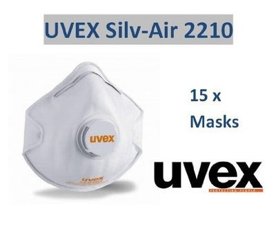 Uvex 8732.210 C2210 silv-air Maske, Cup Form mit Ventil