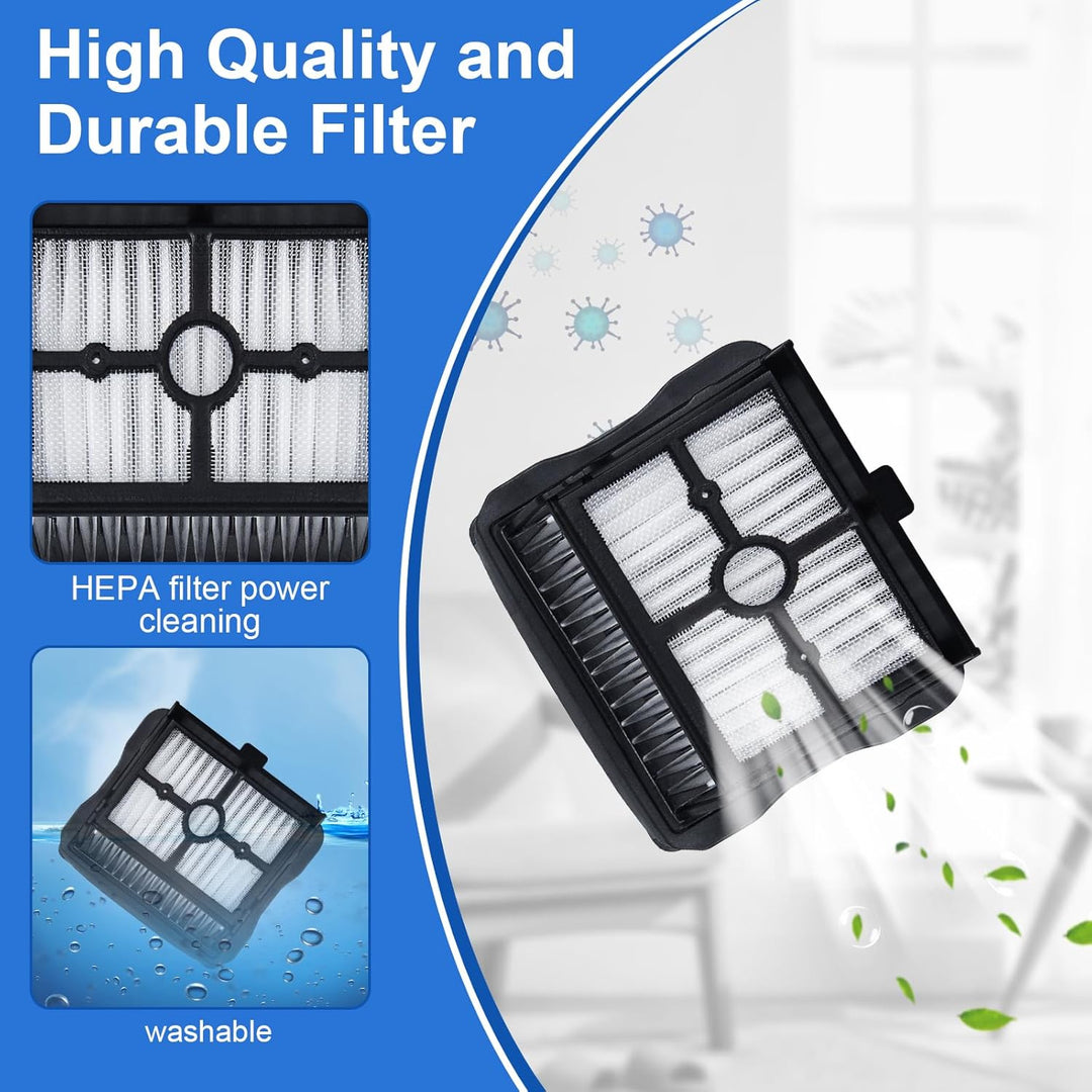 Ersatzbürstenrolle und HEPA-Filter Zubehör für Rowenta X-Clean 10 GZ7540WO, für NARWAL S20 Pro Nass-