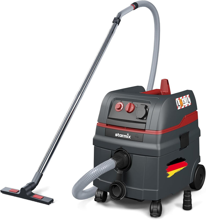 Starmix Nass- und Trockensauger Staubsauger ISC L-1625 TOP, hochwertiger Sauger für Baustelleneinsat