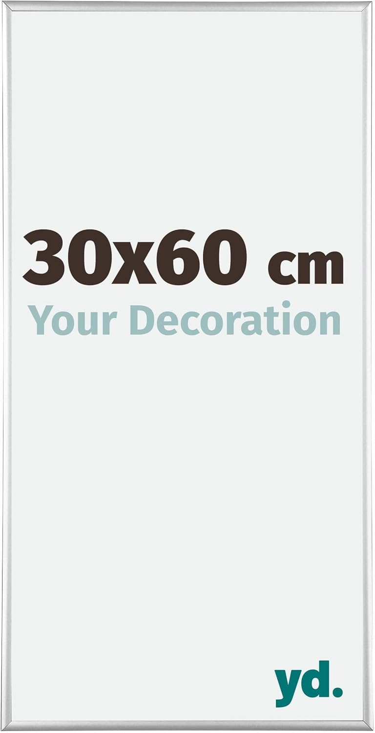 yd. Your Decoration - Bilderrahmen 30x60 cm - Bilderrahmen aus Aluminium mit Acrylglas - Antireflex