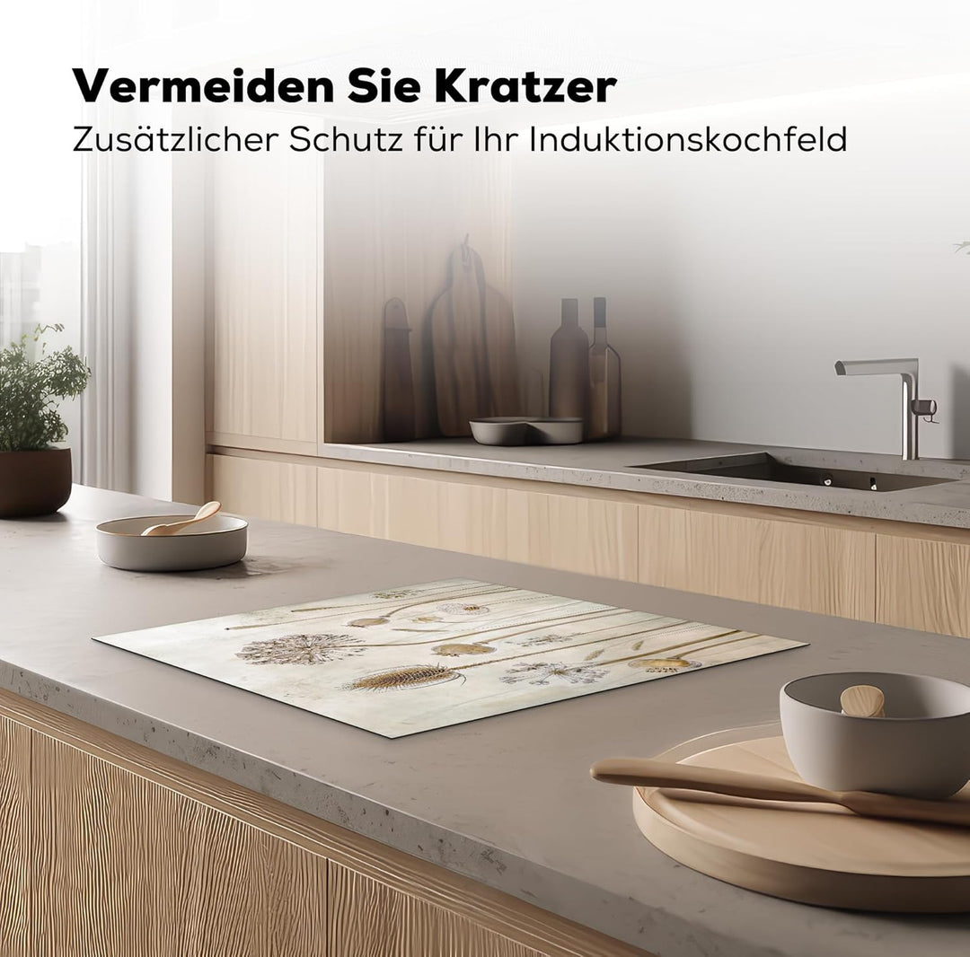 Herdabdeckplatte Einteilig Ceranfeld Abdeckplatte für Induktionsschutz Ceranfeldabdeckung Vinyl Herd