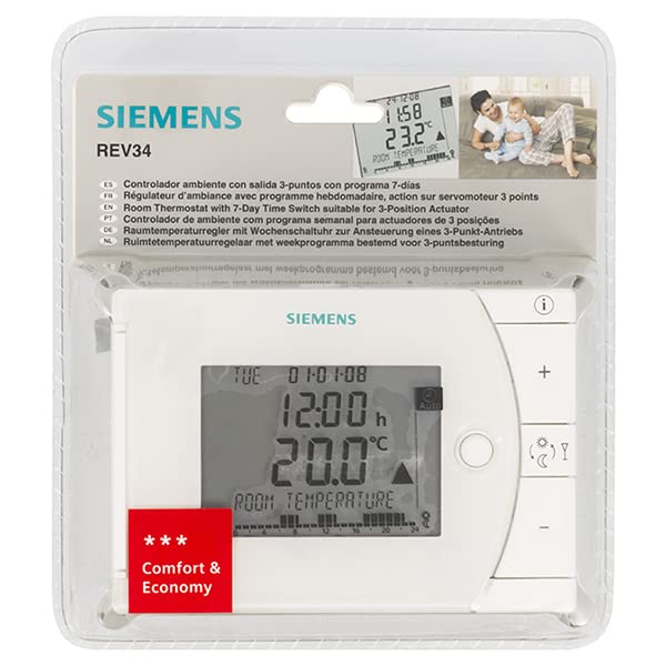 SIEMENS - REV34-XARaumthermostat mit Wochenschaltuhr