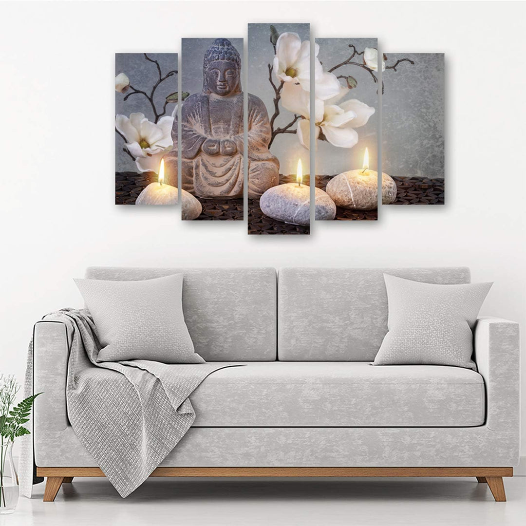 Feeby. Leinwandbild - 5 Teile - Bilder, Wand Bild, Wandbilder, Kunstdruck XXL, 5-Teilig, Typ A, 200x