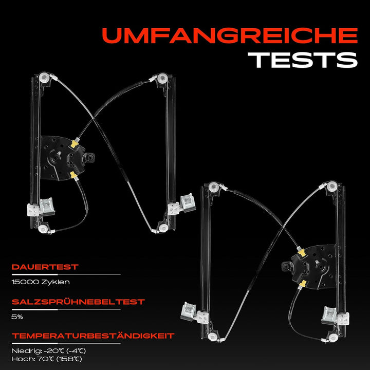 Frankberg 2x Fensterheber Elektrisch Ohne Motor Vorne Links Rechts Kompatibel mit 607 9D 9U 2.0L-2.9