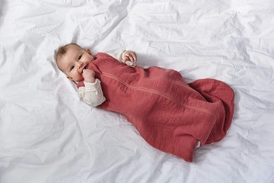 LÄSSIG Baby Sommerschlafsack ohne Ärmel Muslin Baumwolle GOTS zertifiziert unisex/Muslin Sleeping Ba