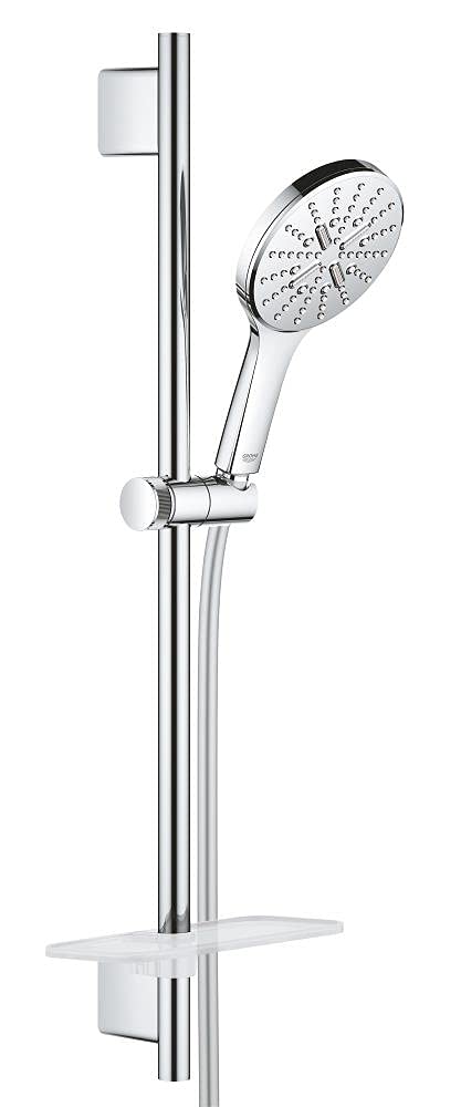 GROHE Rainshower 130 SmartActive | Brausestangenset 3 Strahlarten | Chrom | 26575000 cosmopolitan Ch