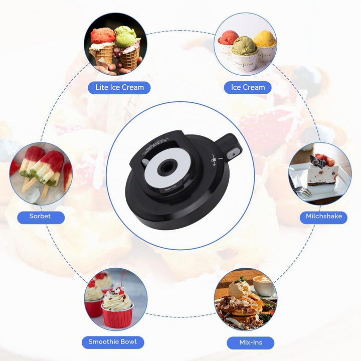 Äusserer Schalendeckel Ersatz für Ninja Creami NC301 Serie Eismaschine, Wiederverwendbarer Creami-De