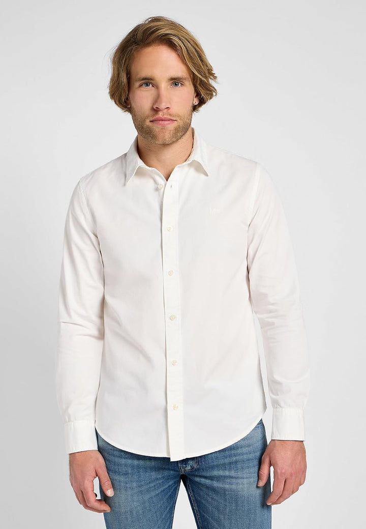 Lee Herren Patch Shirt S Bright_white, S Bright_white