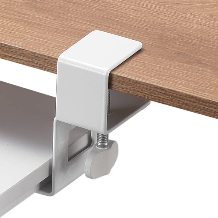 ETHU Tastaturablage, 68 x 30 cm grosse Tastaturablage unter dem Schreibtisch mit C-Klemmhalterung, C