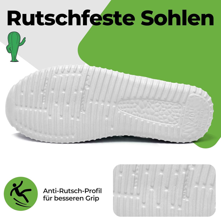 SAGUARO Clogs Pantoletten Herren Damen Sommer Atmungsaktiv Hausschuhe Gartenschuh Beach Slipper Gr.3