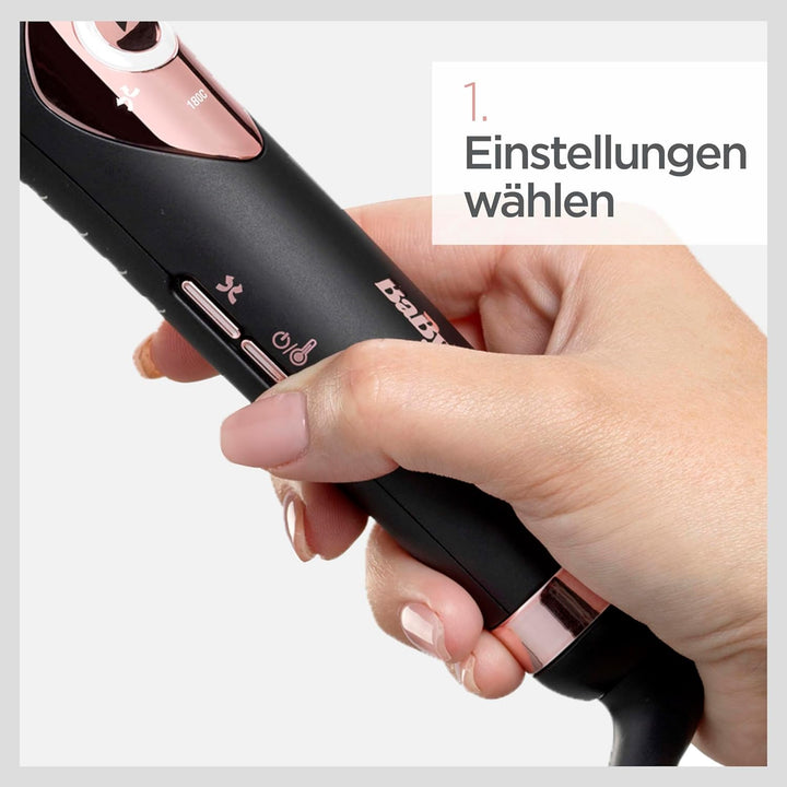 BaByliss Curl Secret Lite, AutoCurler, 19mm Automatischer Lockenstab für langanhaltender Locken, C10