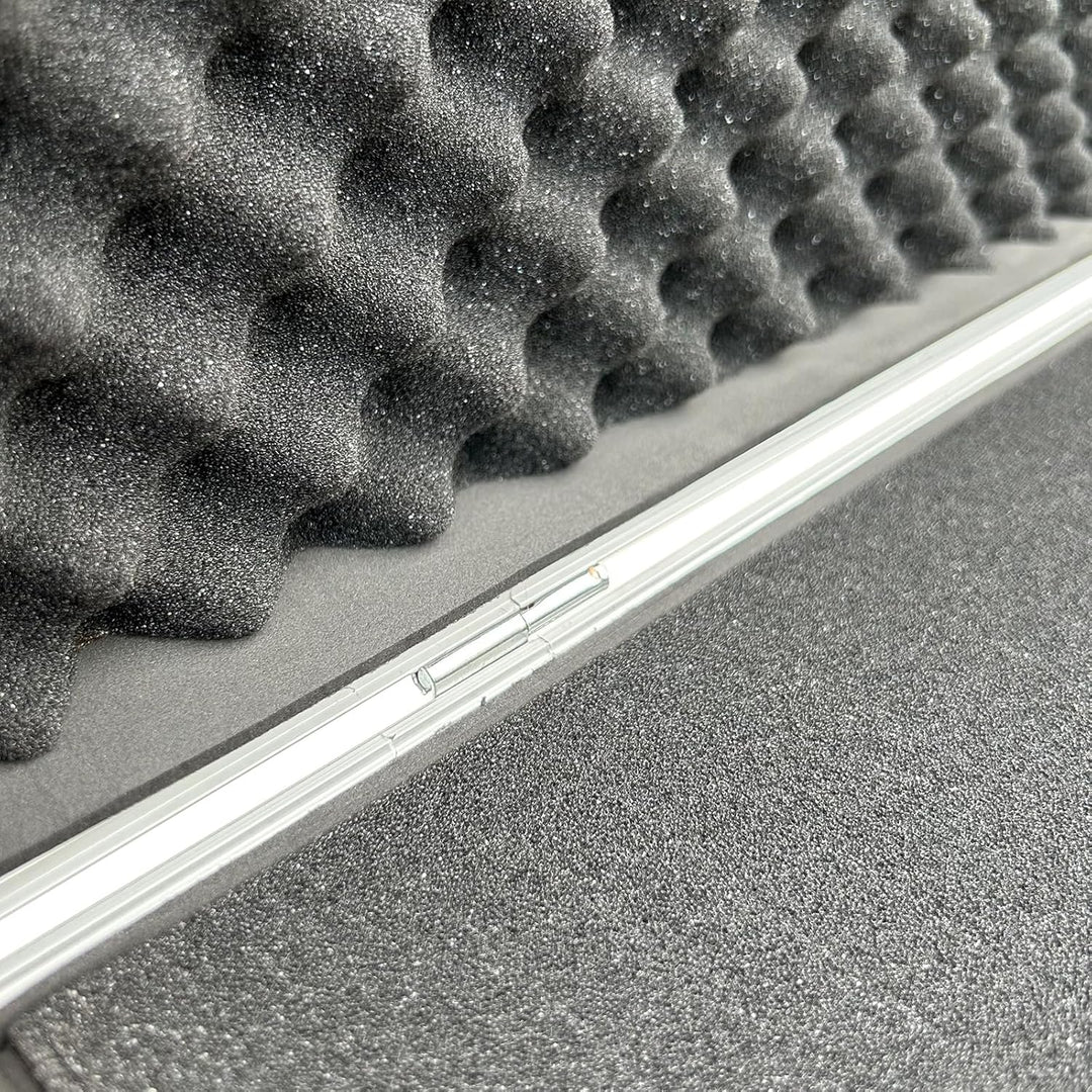 Alubox Alukoffer Silber Koffer Werkzeugkoffer Aufbewahrung leer 20x20x40 cm Deckel abnehmbar, 40 cm