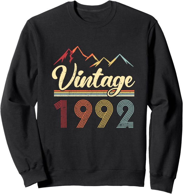 Vintage 1992 Retro Berge 29. Geburtstag Geschenk Sweatshirt