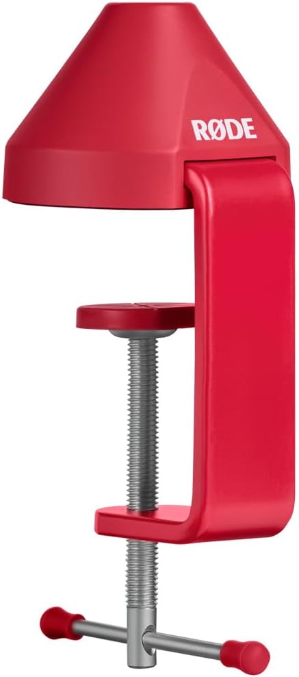 Rode PSA1+ Plus Tisch-Mikrofonarm Gelenkarm Rot mit keepdrum Mikrofasertuch PSA1+ Plus mit Mikrofase